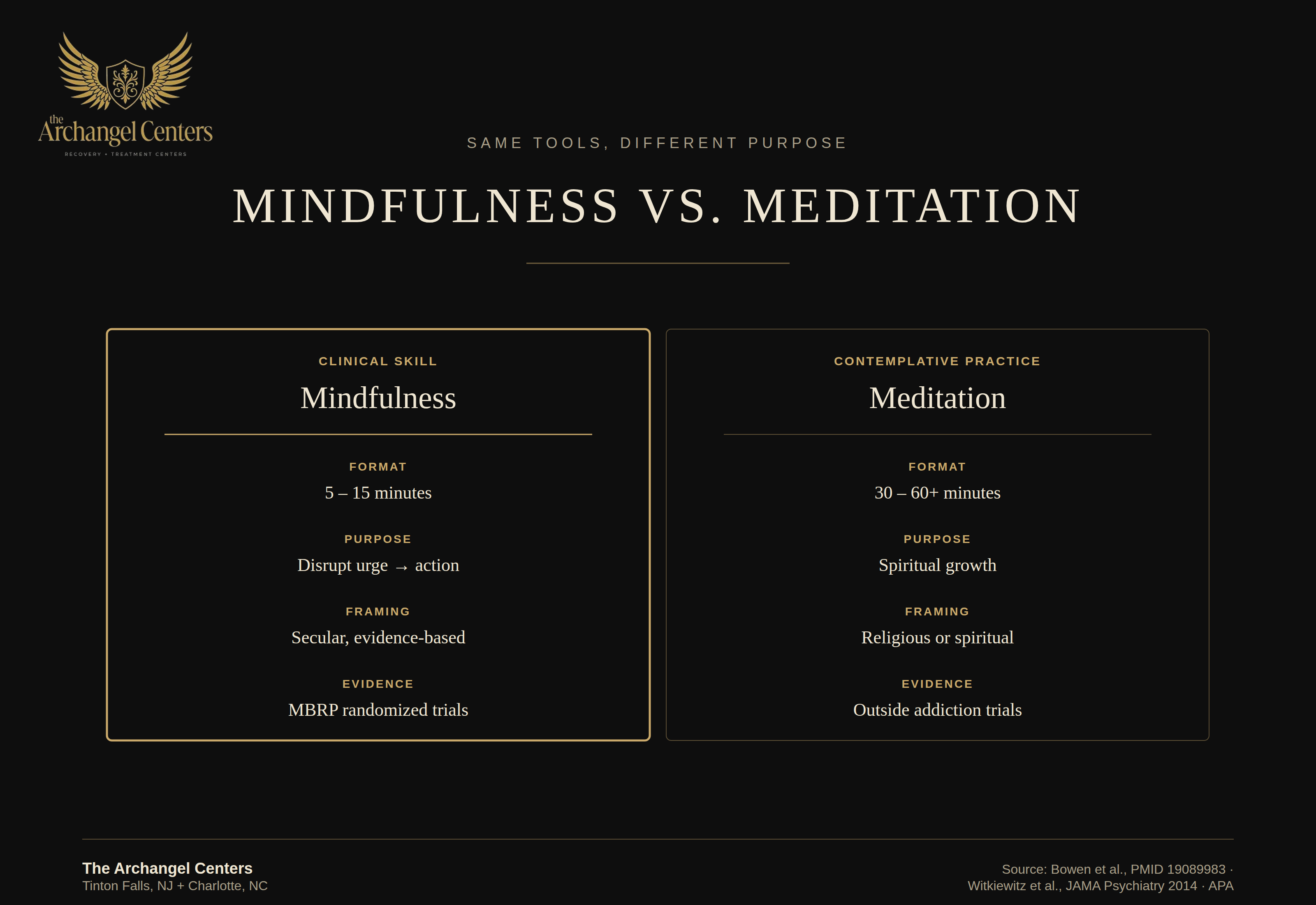 wellness / mindfulness / mindfulness vs meditation